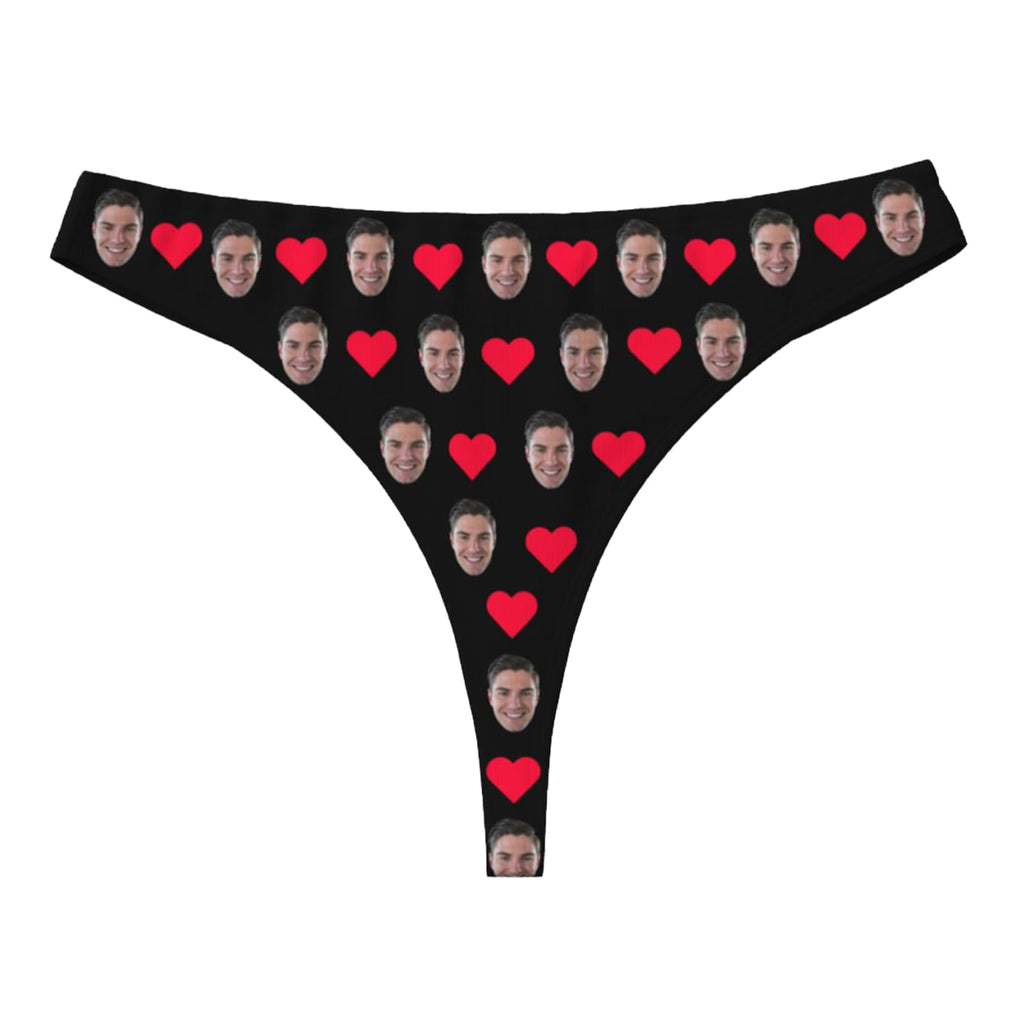 Custom Thong for Women Personalized Thongs with Face Photo Customized underwear Panties Funny Gifts for Her