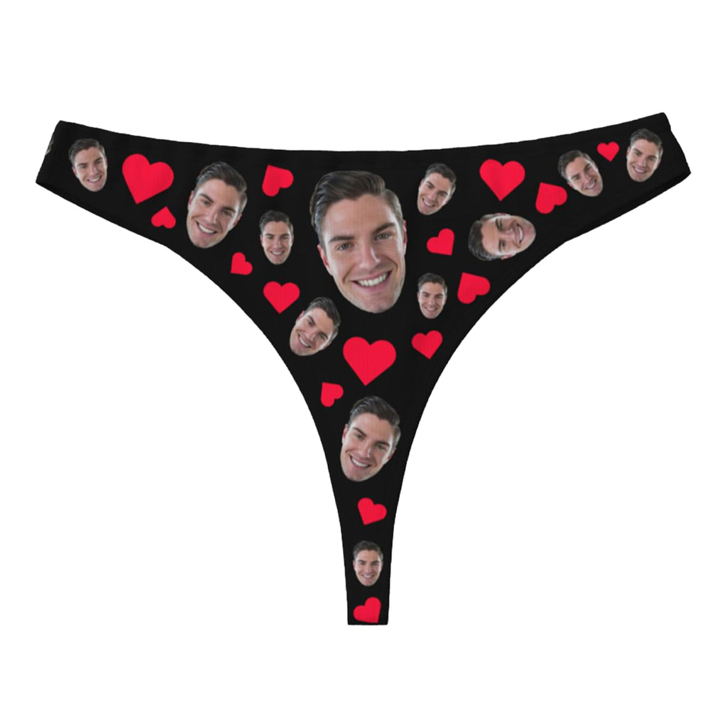 Custom Thong for Women Personalized Thongs with Face Photo Customized underwear Panties Funny Gifts for Her