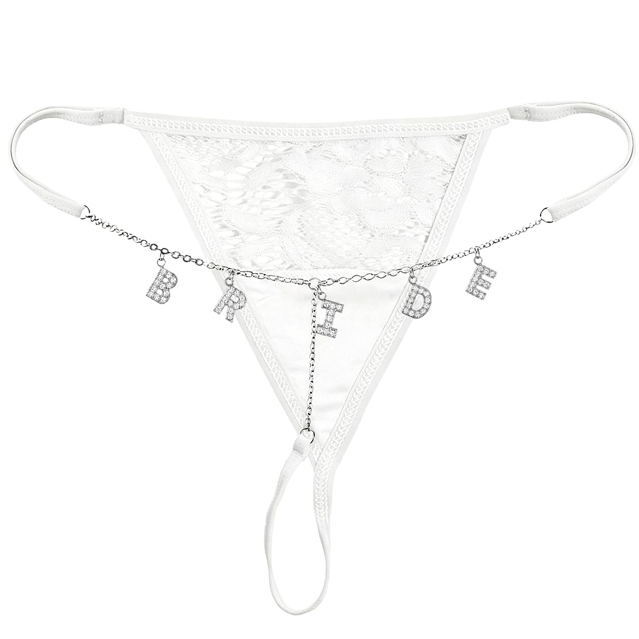 Sexy Underwear for Women, 2 Pack Thong Panties Custom Name or Fun Lettering, Lace&Silk G-String, Adjustable