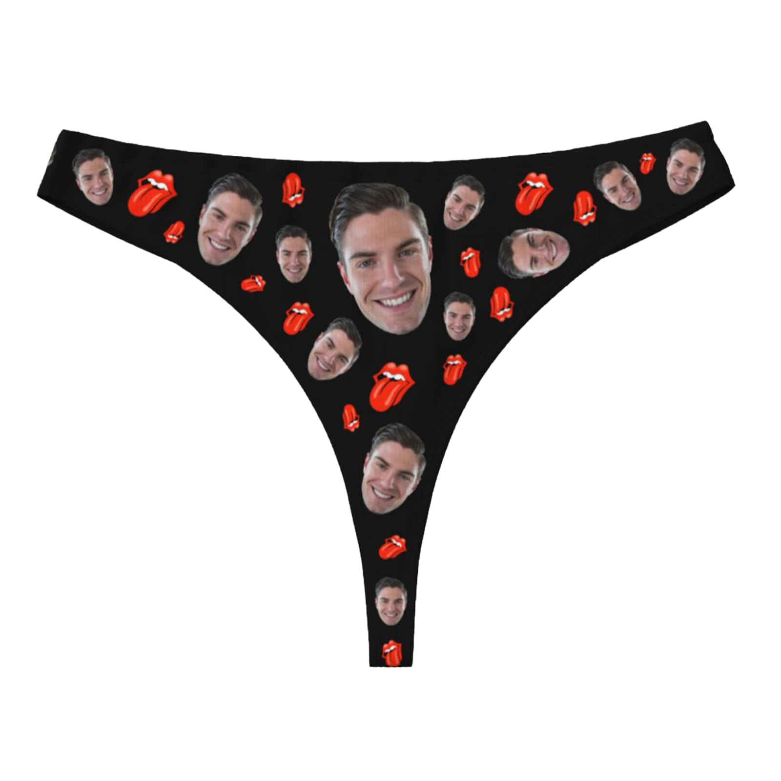 Custom Thong for Women Personalized Thongs with Face Photo Customized underwear Panties Funny Gifts for Her