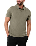 INTO THE AM Polo Shirts for Men - Soft Cotton Slim Fit Short Sleeve Collared Shirt Men S - 4XL Fitted Polos