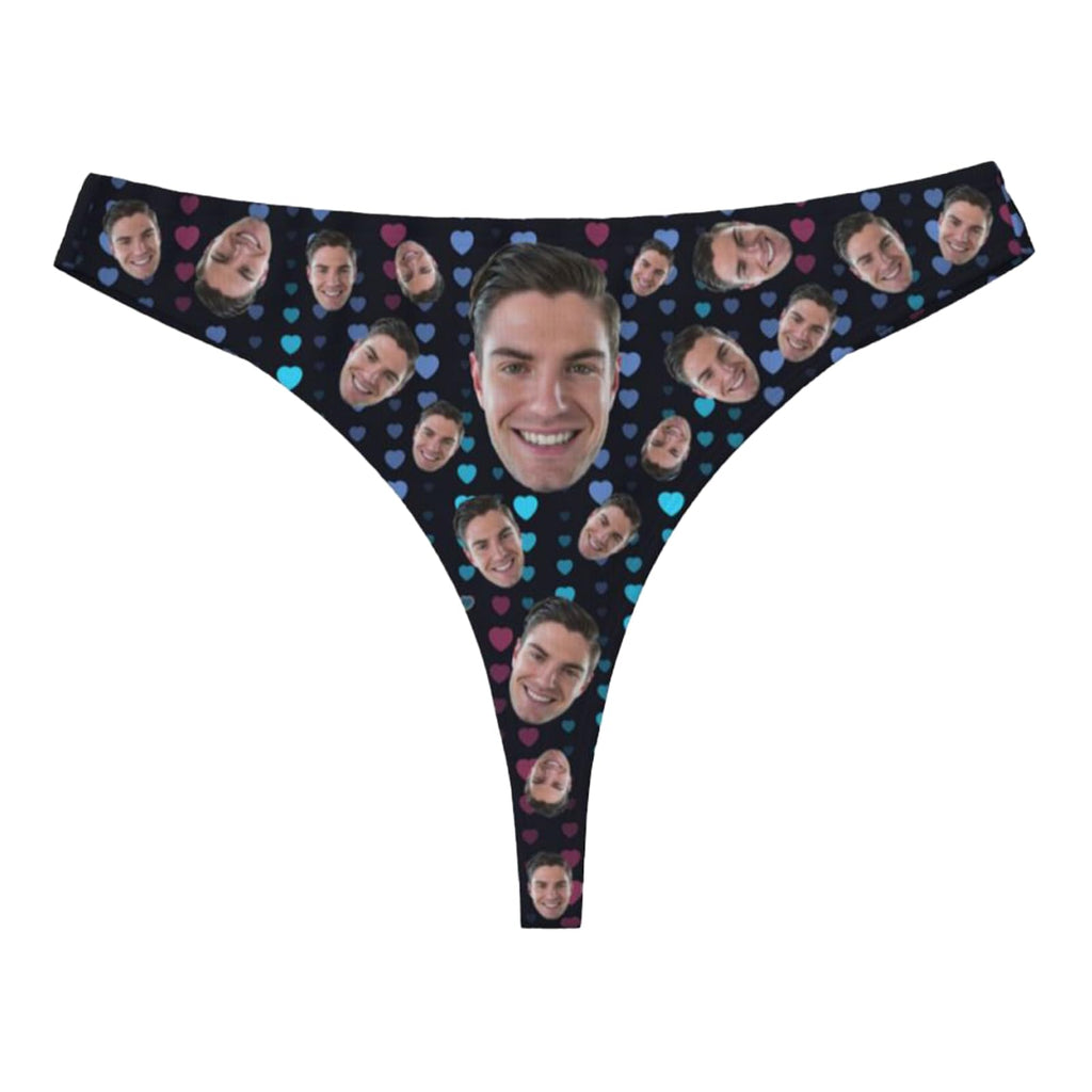 Custom Thong for Women Personalized Thongs with Face Photo Customized underwear Panties Funny Gifts for Her