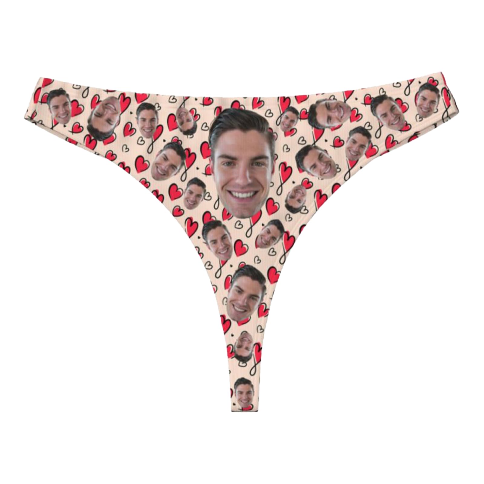 Custom Thong for Women Personalized Thongs with Face Photo Customized underwear Panties Funny Gifts for Her