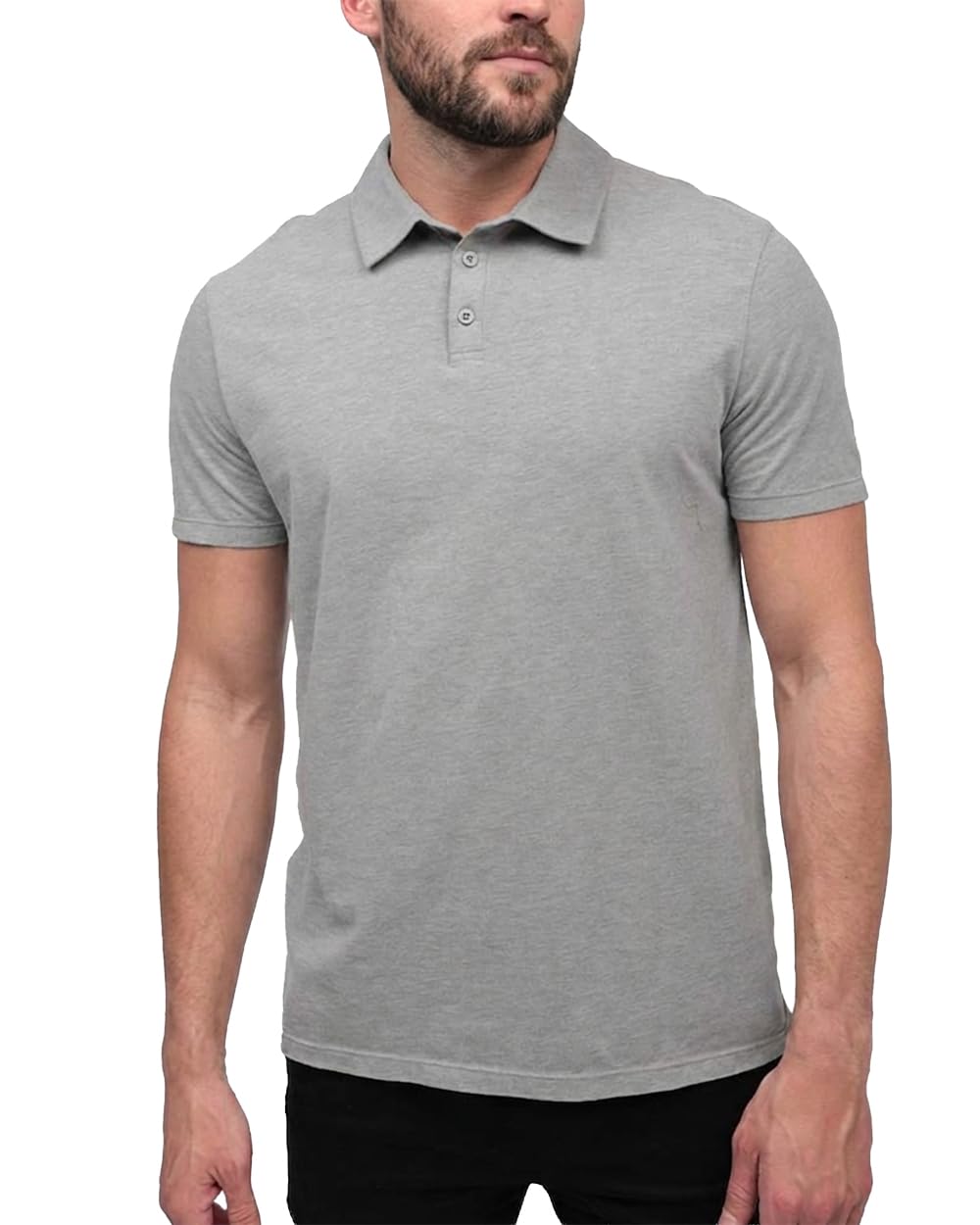 INTO THE AM Polo Shirts for Men - Soft Cotton Slim Fit Short Sleeve Collared Shirt Men S - 4XL Fitted Polos