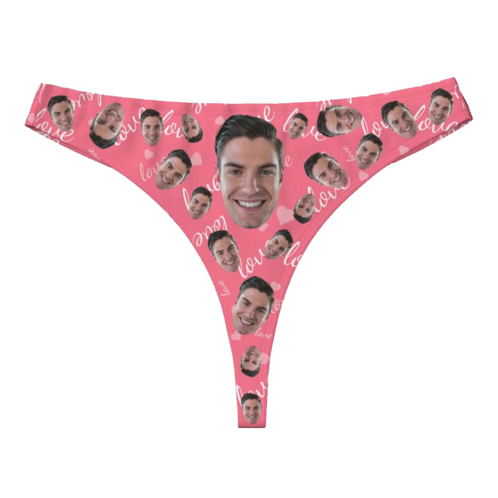 Custom Thong for Women Personalized Thongs with Face Photo Customized underwear Panties Funny Gifts for Her