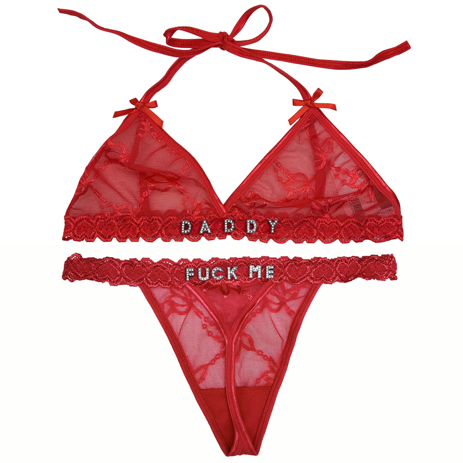 Personalized Thongs with Name - Custom Thong with Name Bra Set, Personalized Gifts, Custom Funny Name Underwear